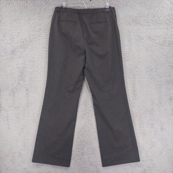 Coldwater Creek Dress Pants Women 10 Gray Straight Leg Pockets Belt Loops O09 - Picture 3 of 16